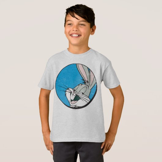 BUGS BUNNY™ Retro Blue Patch T-shirt (Voorkant volledig)