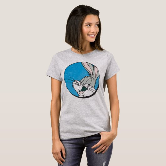 BUGS BUNNY™ Retro Blue Patch T-shirt (Voorkant volledig)