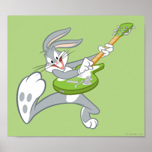 BUGS BUNNY™ Rockt op gitaar Poster