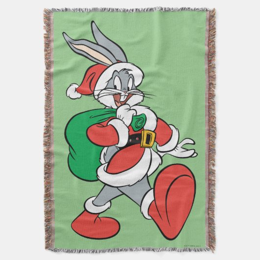 BUGS BUNNY™ Santa Deken (Voorkant Verticaal)