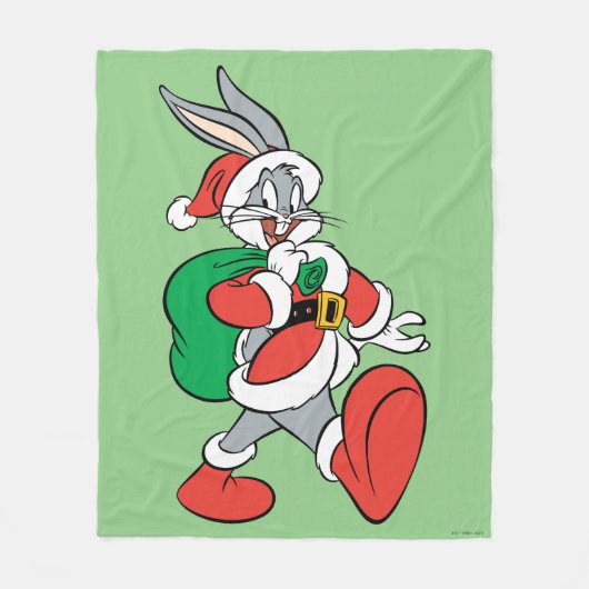 BUGS BUNNY™ Santa Fleece Deken (Voorkant)
