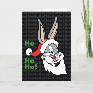 BUGS BUNNY™ Santa "Ho Ho Ho!" Feestdagen Kaart