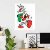 BUGS BUNNY™ Santa Poster (Thuiskantoor)