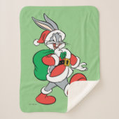 BUGS BUNNY™ Santa Sherpa Deken (Voorkant)