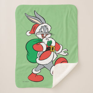 BUGS BUNNY™ Santa Sherpa Deken