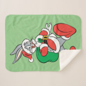 BUGS BUNNY™ Santa Sherpa Deken (Voorkant (horizontaal))