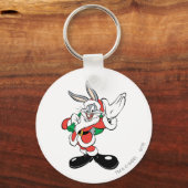 BUGS BUNNY™ Santa Waving Sleutelhanger (Voorkant)