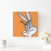 BUGS BUNNY™ Sideways Glance Vierkante Klok (Huis)