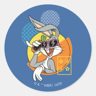 BUGS BUNNY™ Singaporees Vacature Grafisch Ronde Sticker