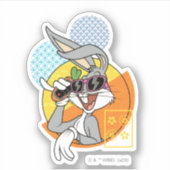 BUGS BUNNY™ Singaporees Vacature Grafisch Sticker (Voorkant)