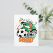 BUGS BUNNY™ Soccer Goal Briefkaart (Staand voorkant)
