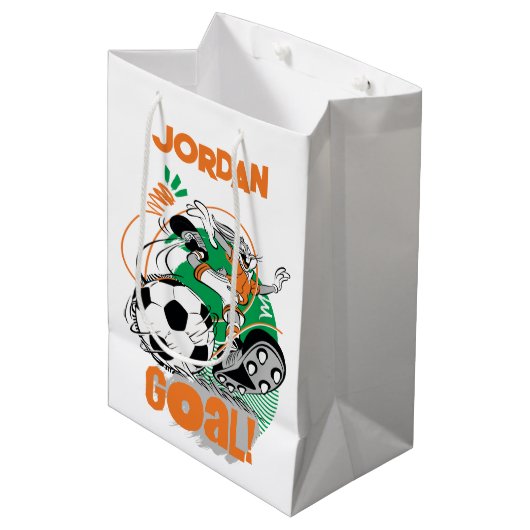 BUGS BUNNY™ Soccer Goal Medium Cadeauzakje (Voorkant Gekanteld)