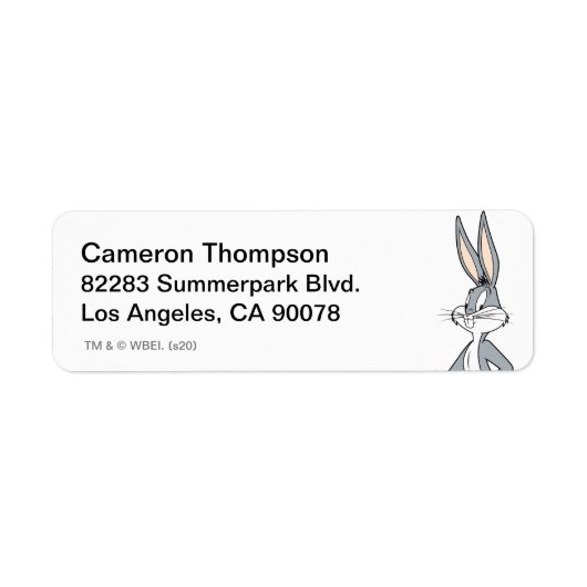 BUGS BUNNY™ Staand Etiket (Voorkant)