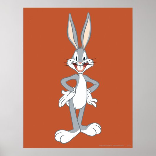 BUGS BUNNY™ Staand Poster (Voorkant)