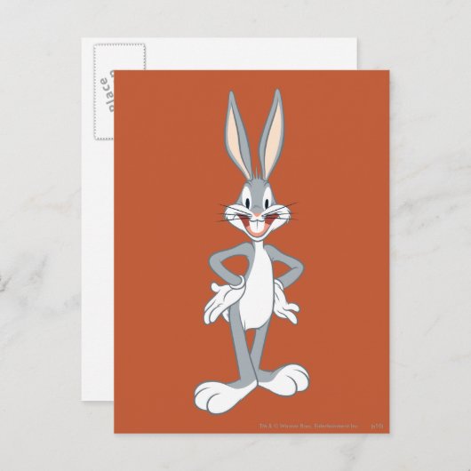 BUGS BUNNY™ Standing Briefkaart (Voorkant / Achterkant)
