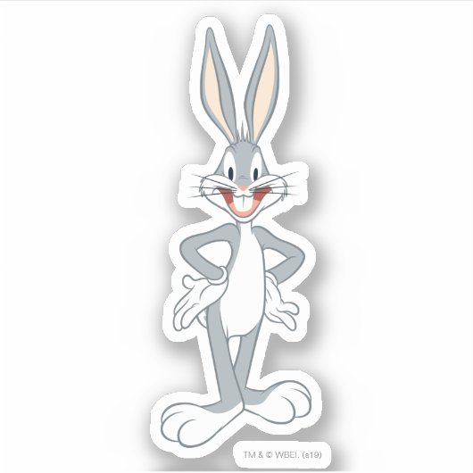 BUGS BUNNY™ Standing Sticker (Voorkant)