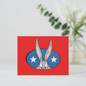 BUGS BUNNY™ Stars Badge Briefkaart (Staand voorkant)