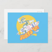 BUGS BUNNY™ - Surft omhoog! Briefkaart (Voorkant / Achterkant)