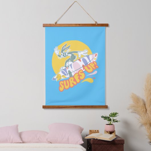 BUGS BUNNY™ - Surft omhoog! Hangend Wandkleed (Slaapkamer)