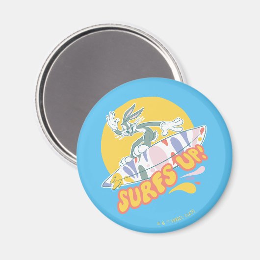 BUGS BUNNY™ - Surft omhoog! Magneet (Voorkant / Achterkant)