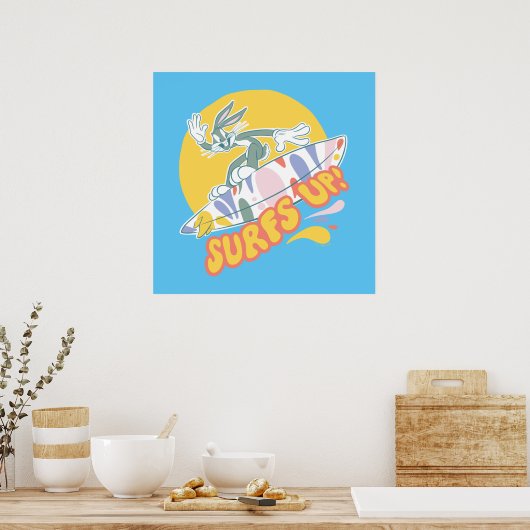 BUGS BUNNY™ - Surft omhoog! Poster (Keuken)