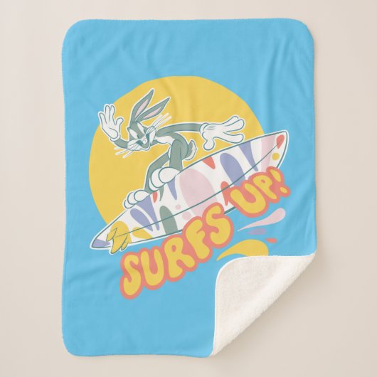 BUGS BUNNY™ - Surft omhoog! Sherpa Deken (Voorkant)