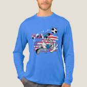 BUGS BUNNY™ Team USA Soccer Graphic Tri-Blend Shirt (Voorkant volledig)