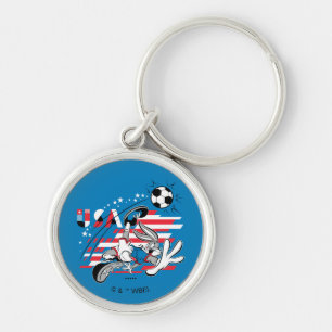 BUGS BUNNY™ Team USA Voetbal Grafisch Sleutelhanger