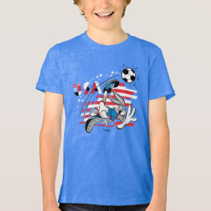BUGS BUNNY™ Team USA Voetbal Grafisch Tri-Blend Shirt