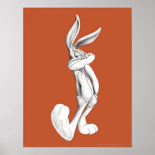 BUGS BUNNY™ Tekening 2 Poster (Voorkant)