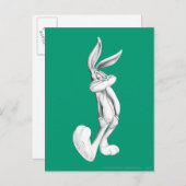 BUGS BUNNY™ Tekening Briefkaart (Voorkant / Achterkant)