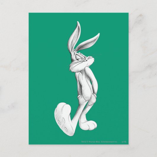 BUGS BUNNY™ Tekening Briefkaart (Voorkant)