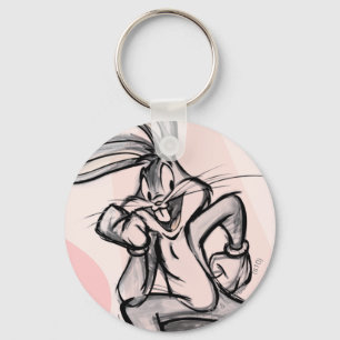 BUGS BUNNY™ Thinker Light Roze Sleutelhanger