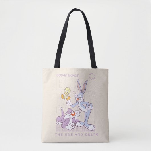 BUGS BUNNY™, TWEETY™, SYLVESTER™ Square Doelstelli Draagtas (Voorkant)