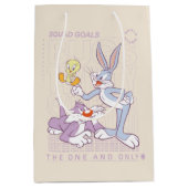 BUGS BUNNY™, TWEETY™, SYLVESTER™ Square Doelstelli Medium Cadeauzakje (Voorkant)