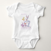 BUGS BUNNY™, TWEETY™, SYLVESTER™ Square Doelstelli Romper (Voorkant)