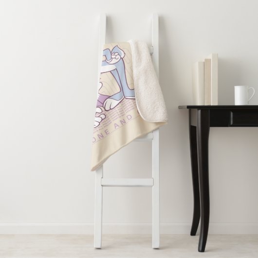 BUGS BUNNY™, TWEETY™, SYLVESTER™ Square Doelstelli Sherpa Deken (In situ)