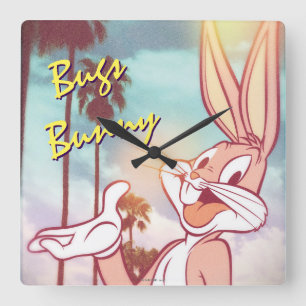 BUGS BUNNY™ Vakantie foto Vierkante Klok
