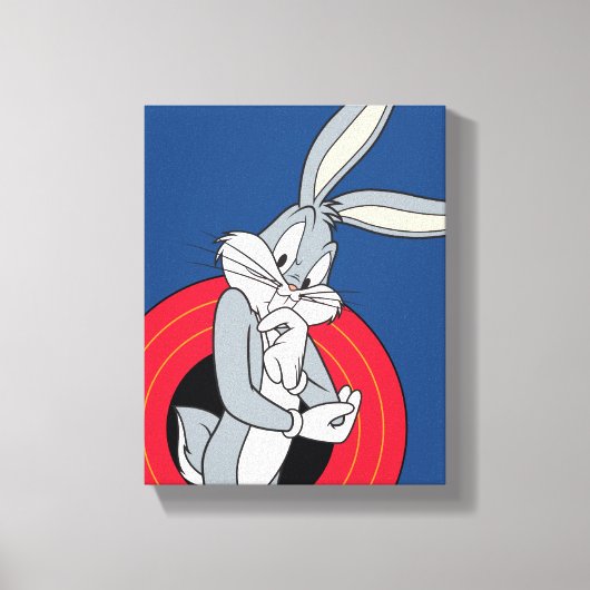 BUGS BUNNY™ via LOONEY TUNES™ Rings Canvas Afdruk (Voorkant)