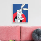 BUGS BUNNY™ via LOONEY TUNES™ Rings Canvas Afdruk (Insitu (Woonkamer))