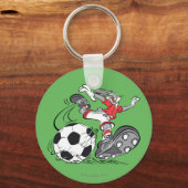 BUGS BUNNY™ Voetbal spelen Sleutelhanger (Voorkant)