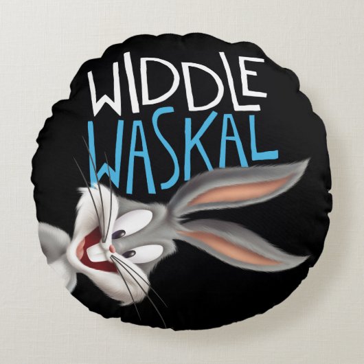 BUGS BUNNY™ - Waskal Rond Kussen (Voorkant)