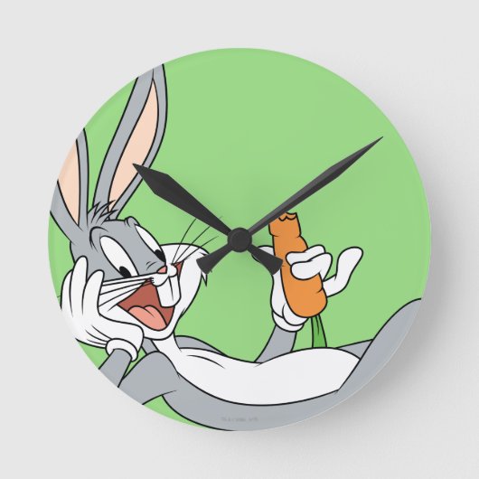 BUGS BUNNY™ Wit-neer Ronde Klok (Voorkant)