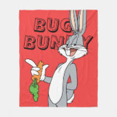 BUGS BUNNY™ With Carrot Fleece Deken (Voorkant)