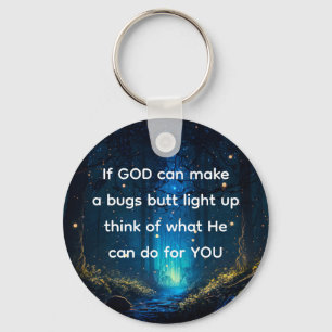 Bugs Butt Light Up Firefly Lightning bug Grappig Sleutelhanger
