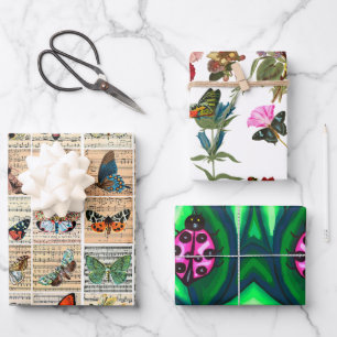 bugs de dames Papillons Insecte Feuille Fleurs de 