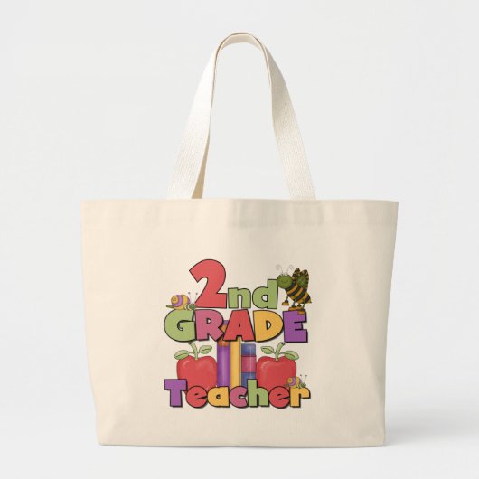 Bugs en appelen, tweede klasse grote tote bag (Voorkant)