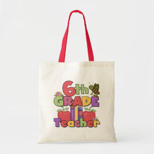 Bugs en appels 6e graad leraar tote bag