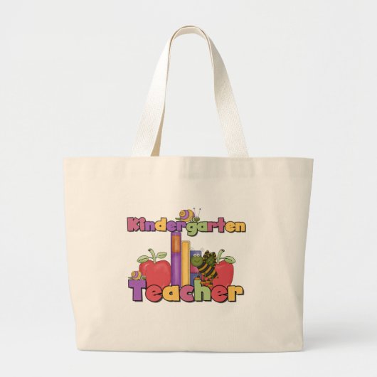 Bugs en Apples Kindergarten Grote Tote Bag (Voorkant)