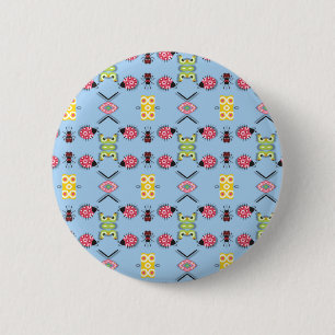 Bugs en Vlinders Ronde Button 5,7 Cm